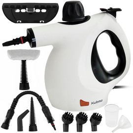 Handheld Multi-Surface Pressurized Steam Cleaner with 11 pcs Accessories, 15.2oz Tank Multi-Purpose Steamer for Home Use, Natural Steamer for Cleaning Tile, Floor, Bathroom, Window, Upholstery, Grease