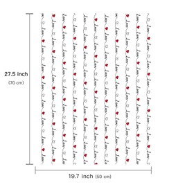 WRAPAHOLIC WRAPAHOLIC Valentine's Day Wrapping Paper Sheet - 6 Sheets Love Heart Design Folded Flat for Valentine's Day, Wedding, Anniversary, Birthday, Baby Shower - 19.7 Inch x 27.5 Inch Per Sheet