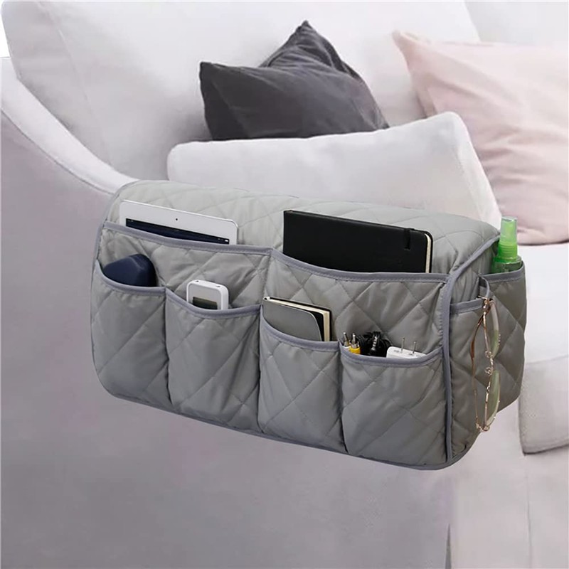 Bellcon Sofa Armrest Organzier for Remote Control Holder with 14