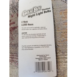 Great Buy Night Light Bulbs 4 Pack 4 watt