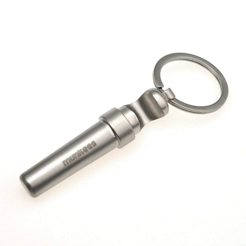 munkees 2 x key ring corkscrew bottle opener, double pack,