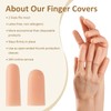 YIVCKOM Gel Finger Cots, Silicone Finger Protectors, Fingertip Bandages Band-aids