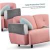 STOBAZA Leather Fabric Sofa Arm Covers Elastic Couch Armrest Protectors
