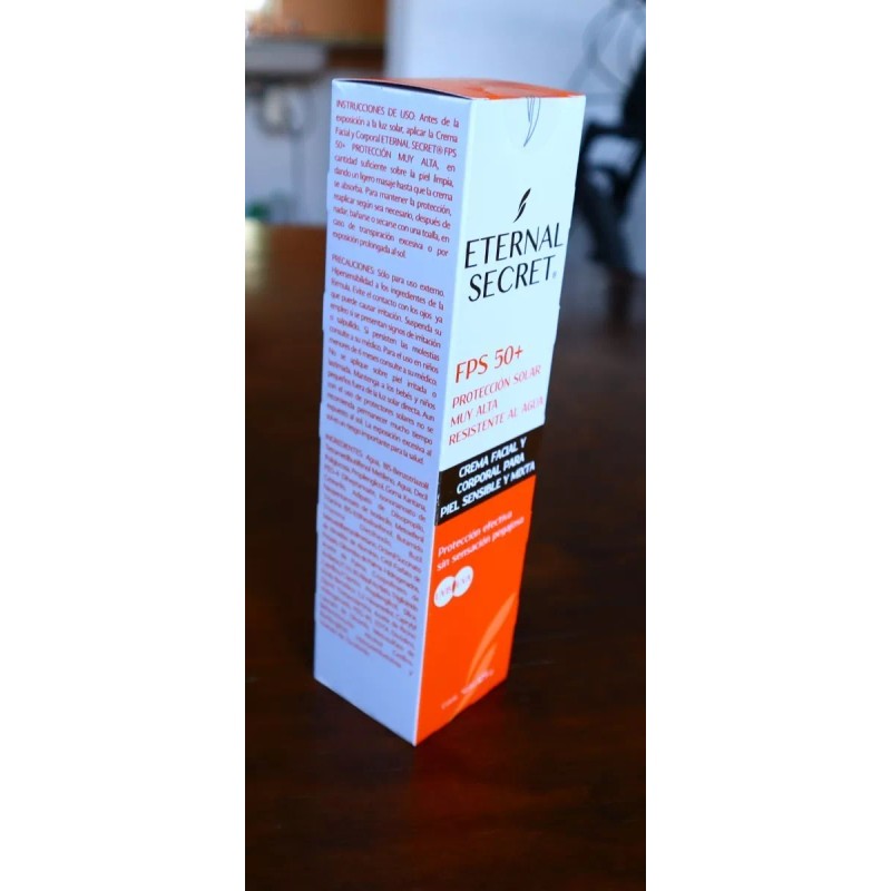 Eternal secret fps 50+ Bloqueador Solar Facial Piel Sensible Eternal