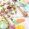 Easter Wood Bead Garland with Tassel - Handmade Farmhouse Decor