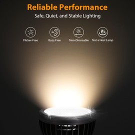 REPTITRIP UVB Light for Reptiles, UVB Bulb 5W 5.0 UVB LED Lamp, Reptile Light Bulb, Provide Sufficient UVB Exposure for Tropical Spices-Not Heat Lamp