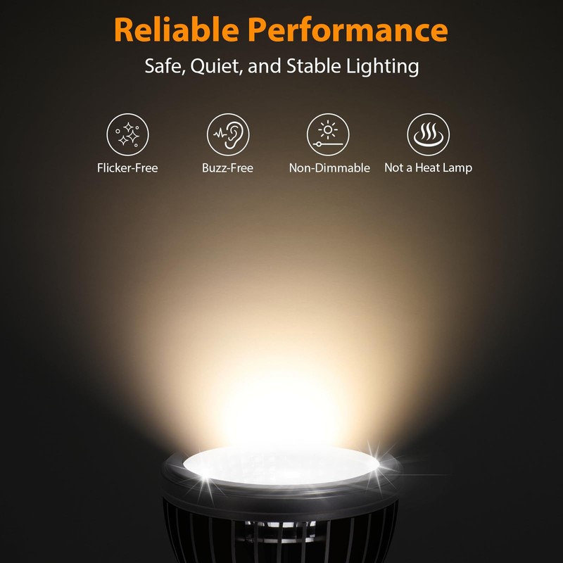 REPTITRIP UVB Light for Reptiles, UVB Bulb 5W 5.0 UVB