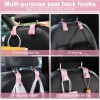 LivTee Car Seat Headrest Hooks for Bags, Coats & More