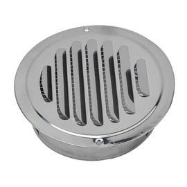 70-300mm Round Stainless Steel Ventilation Grille Exterior Wall Duct Ventilation Tool Ventilation Grille Cover Vent Hood Flat Duct Ventilation Grille Wall (120mm)