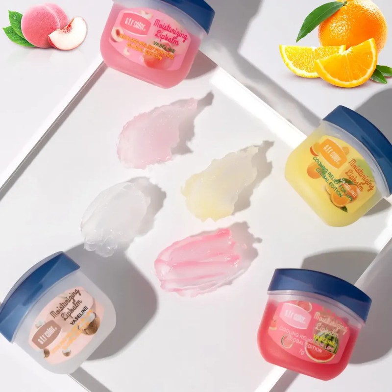 V Set 4 Bálsamos Labiales Hidratantes S.t.r Color 7g C/u