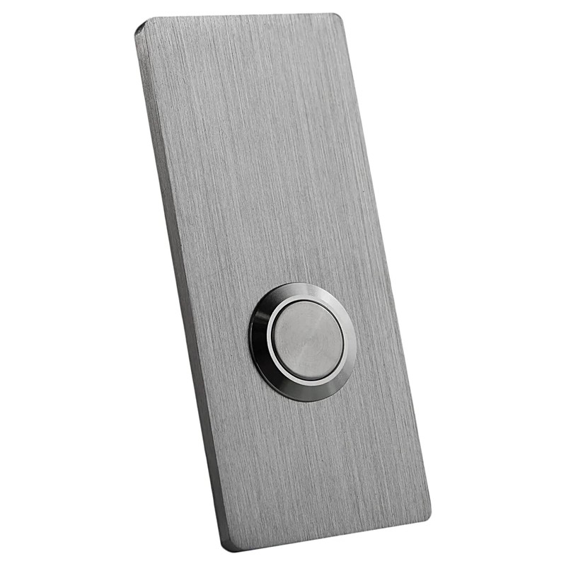 MSH Modern Stainless Hardware Model R2 Doorbells, R-Series Stainless Steel