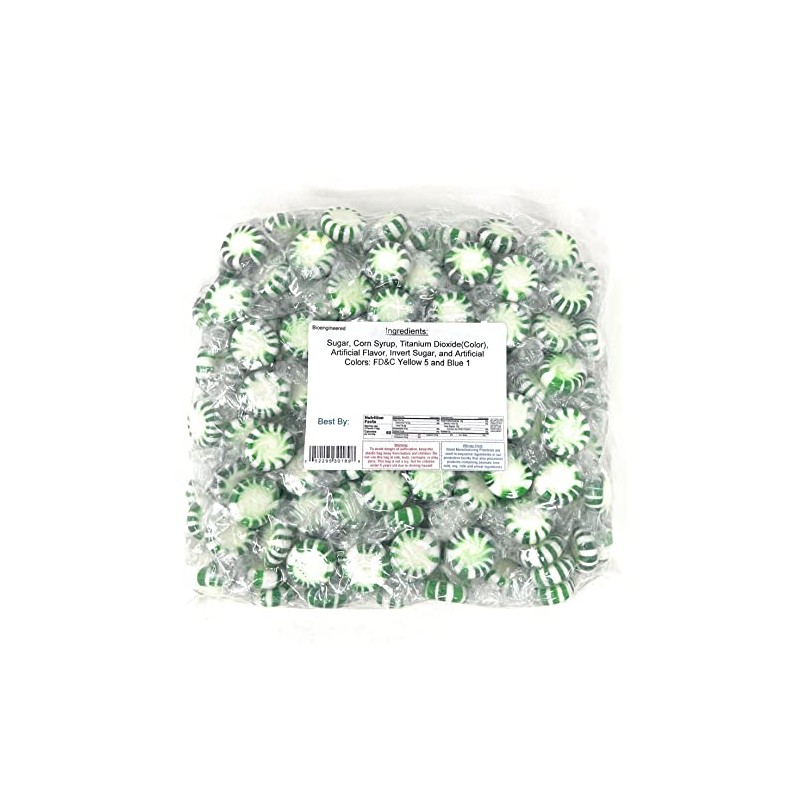 Starlight Spearmint Mints 2 Lbs Bulk Hard Candy Discs Approximately