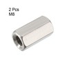 sourcing map M8 X 1.25-Pitch 24mm Length 304 Stainless Steel