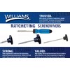 Williams WRST1 T Handle Ratcheting Screwdriver, 2-Inch
