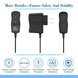 HJHLSTJK 5V 1A AC Adapter Charger For OttLite T3 LED Desk Lamp Color Changing Round Base