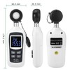 Digital Light Meter,V·Resourcing Handheld Illuminance Meter with Ambient Temperature Measurer,Range