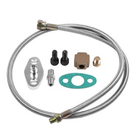Suuonee Turbo Oil Line,Turbo Oil Feed Line Kit Supply Complete Kit for T3/T4