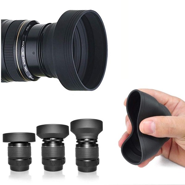 Hensych 3 in 1 Camera Foldable 82 mm Rubber Lens