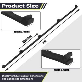 Swess 12in Inside Classic Rib Profile Foam Metal Roof Closure Strips, Panel Foam Closure Strips 9" Fit for Metal Roofing R Panels 3 FT Long Roof Sheets Seal Insulation(20 Pcs)