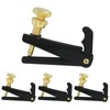 Piutouyar 3/4-4/4 Violin Fine Tuners, 4 Pcs Black Violin String Adjuster Metal Violin Fine Tuner