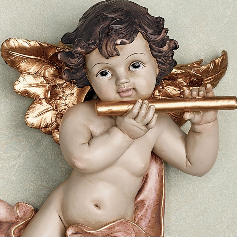 Dulcet Sounds Wall Plaque Set Gold Set of Two