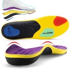 Insoles [New Enhanced Version] Fatigue-Resistant, Shock Absorption, Standing Work, Sports, Shoe Insole [Reduces Foot Burden, Arch Support, Ergonomics] Foot Arch, Insole, Low-Resilience Cushion