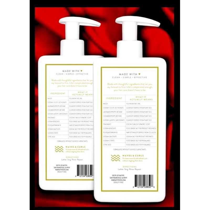 Native 2pk NATIVE 2 in 1 Coconut Milk & Turmeric