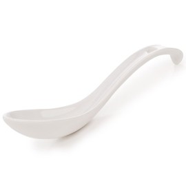 Japanese White Ceramic Ramen & Soup Spoon