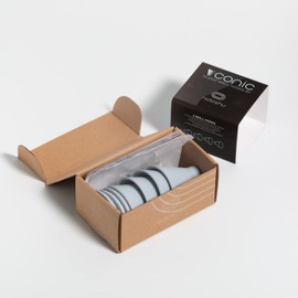 nidoshu Yconic 4 Modern Coat Hooks Wall Decorative Coat Hooks Blue Wall Hooks Round Design for Screwing Original Children's Wardrobe Towel Hooks or Wall Coat Rack for Jackets Bags Backpacks