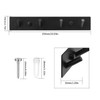 Coat Hooks Wall Mounted, Black Coat Hangers Coat Rack Wall