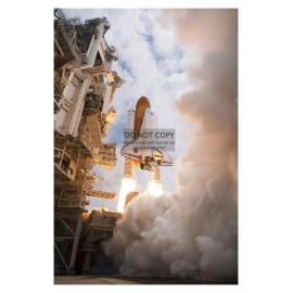 SPACE SHUTTLE ATLANTIS LAUNCHES FOR LAST MISSION STS-135 2011 4X6 NASA PHOTO
