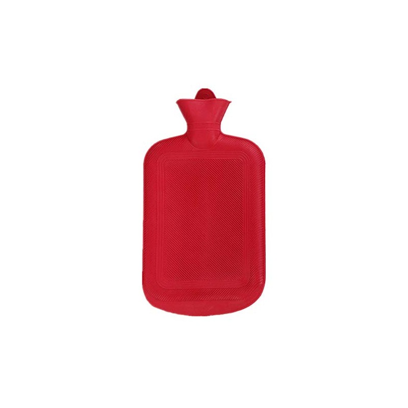 Hot Water Bottle Traditional Rubber Line Shaped Design with Secure
