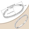 JJDreams Stainless Steel Bracelet with Rhinestones Simple Style Bangle for