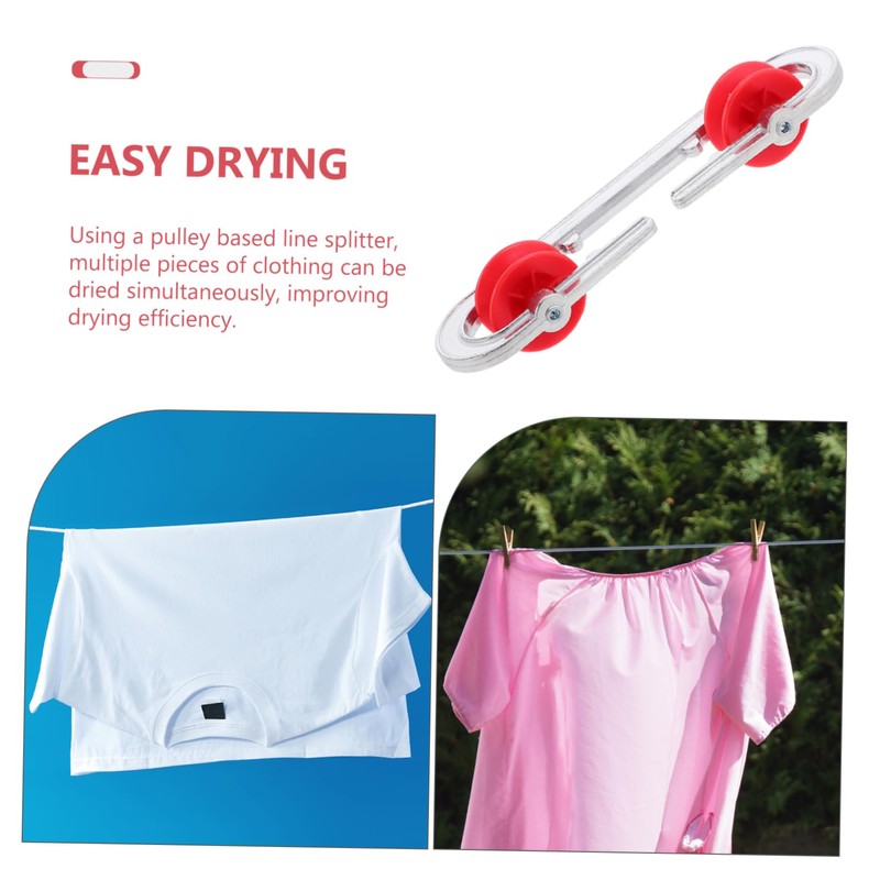 ABOOFAN Aluminum Clothesline Tightener Clothesline Splitter for Camping Hiking BBQ