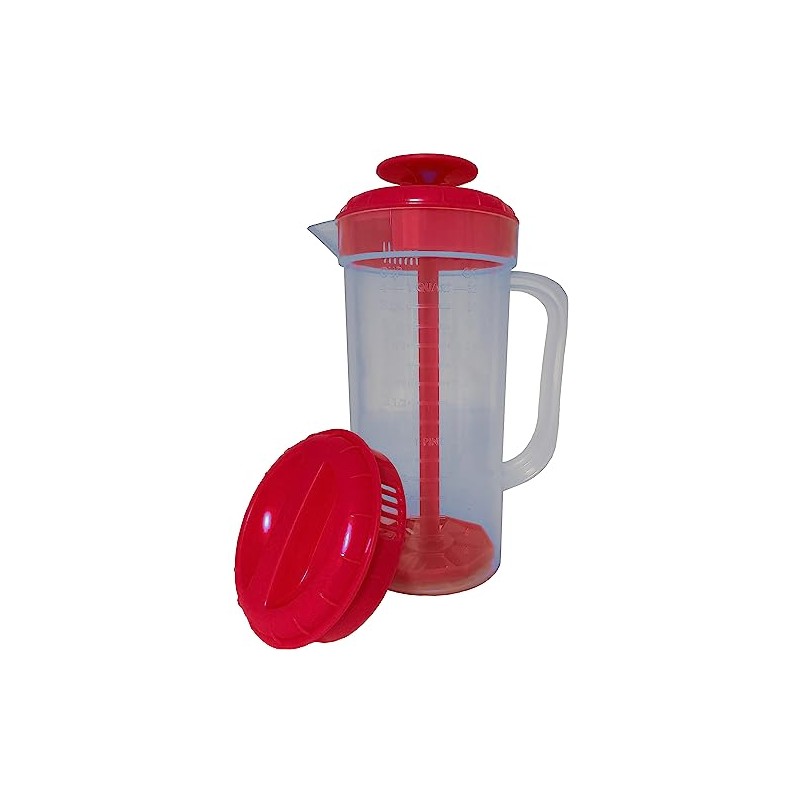Salad Dressing Mixer with Measurements, 1 qt Capacity, Makes Ranch,
