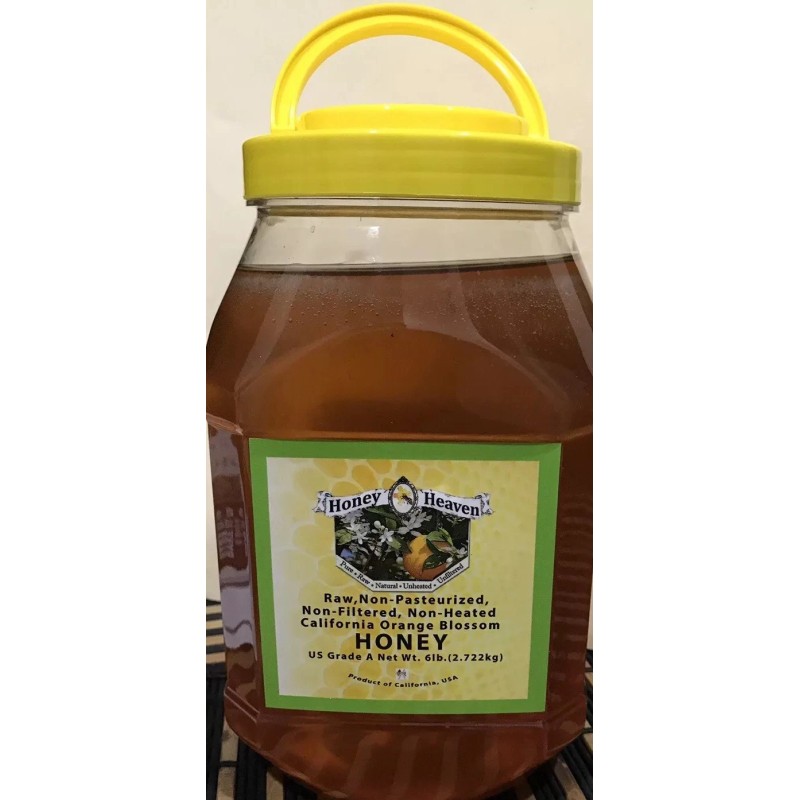 HONEY HEAVEN 6 LB (2.72 kg) CALIFORNIA ORANGE BLOSSOM HONEY-