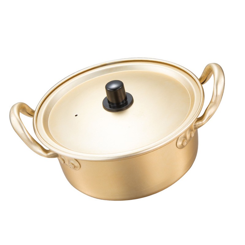 Ramen Pot Korea Ramen Cooking Pot Double Handle Aluminum Fast