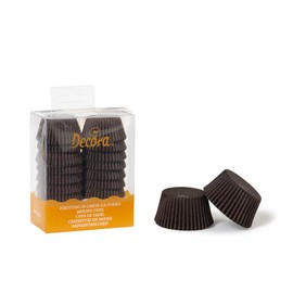 Decora 200 Piece Bruno Baking Cases 32 x 22 mm Brown