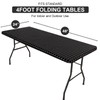 Spotjoy Rectangle Table Cloth, Elastic Fitted Flannel Backed Plastic Table