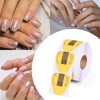 500 Pcs Nail Forms Gold Horseshoe Nail Extension Guide Paper