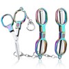 lasuroa Pack of 3 Mini Folding Scissors, Stainless Steel Folding