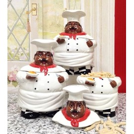 Happy Chef Collection by ACK (3PC CANISTER SET)