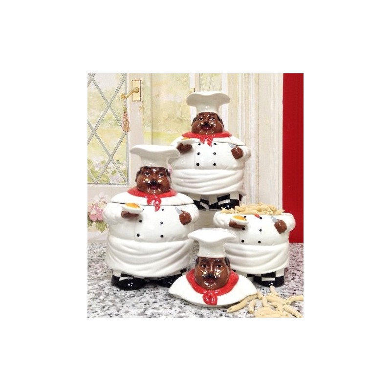 Happy Chef Collection by ACK (3PC CANISTER SET)