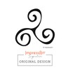 ImpressArt- 3mm, Tri-Swirl Design Stamp