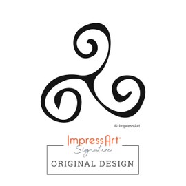 ImpressArt- 3mm, Tri-Swirl Design Stamp