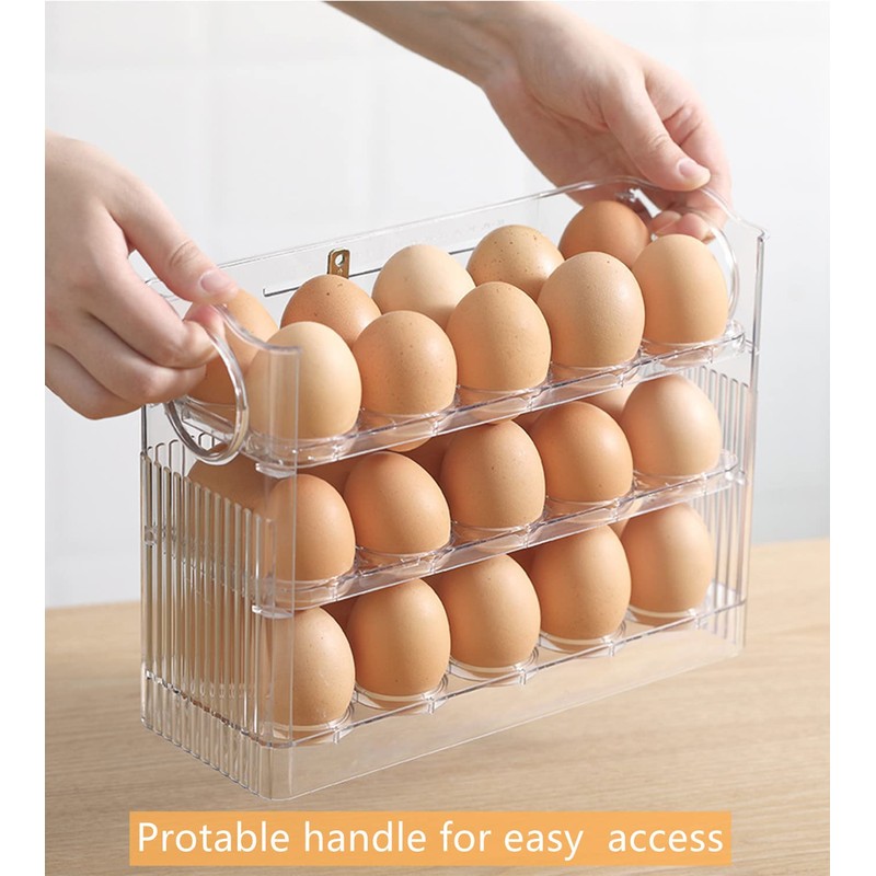 Egg Holder for the Fridge, 30 Egg Storage Containers for