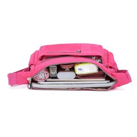 GFM Womens Waterproof Nylon Cross Body Shoulder Bag- Travel, Holidays, Beach, Casual Every Day Use -S1-921-Lake Green-(EXC)(88)(NCB-921-LAKEHR)