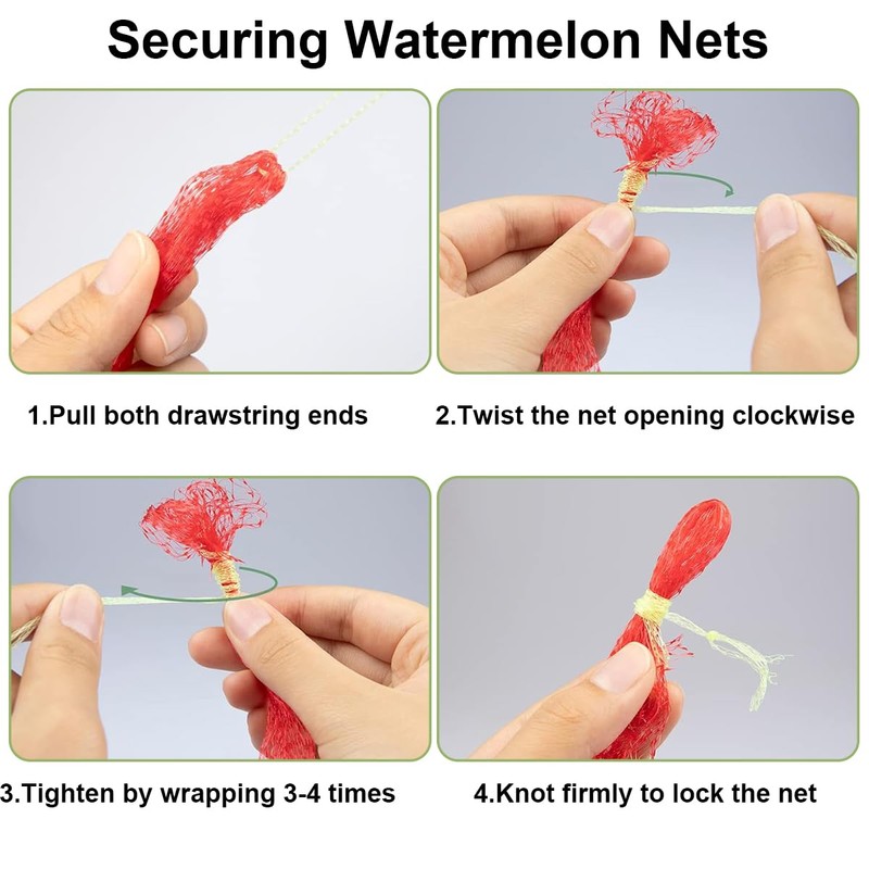 Ruayia Pack of 50 Watermelon Nets, Melon Nets for Garden,
