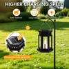 Solar Lanterns Outdoor Waterproof Lights, RGB Color Changing Light 2pack