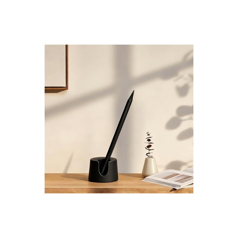 Soporte para afeitadora y cepillo para polvo (Black Razor Stand
